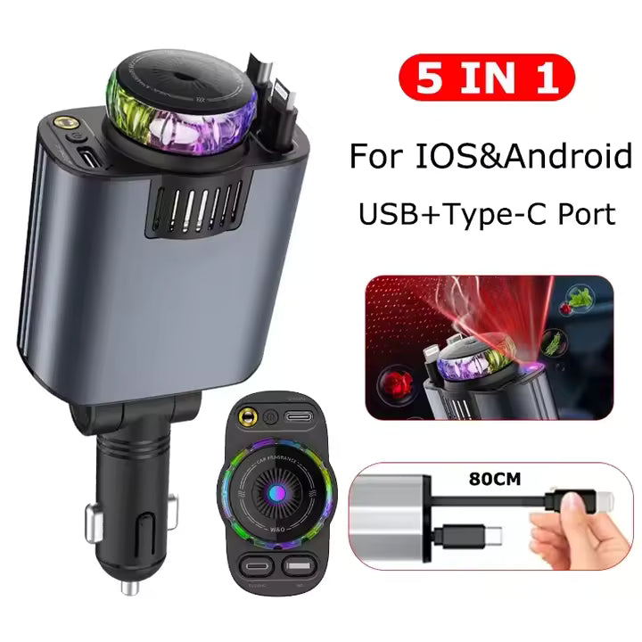 5-in-1 Starlight Car Charger