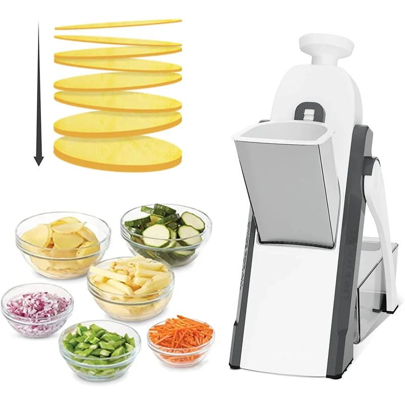 Adjustable Vegetable Cutter - 4-in-1 Mandoline